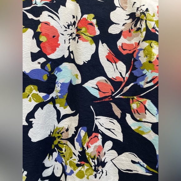 Alfred Dunner Floral Open Blazer Suit Jacket Event Formal 10P Blue Pink 3/4 - Picture 7 of 14